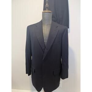 Bespoke Brooks Brothers 2 Piece Suit Pure Wool Charcoal Custom Tailored JL